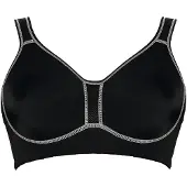 Viania Sport-BH ohne Bügel in schwarz | Gr.: 80D