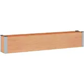 vidaXL Hochbeet Braun 200 x 30 x 36 cm WPC und Aluminium