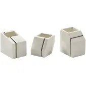 Serax Vase Mini Silos White (3er-Set)