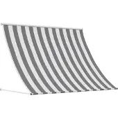 vidaXL Markise Anthrazit und Weiß 250 x 150 cm