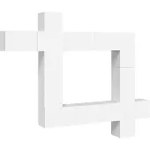 vidaXL 9-tlg. TV-Schrank-Set Weiß Holzwerkstoff