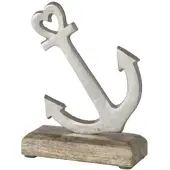 Boltze Dekoaufsteller Caroline Anker Aluminium H.17 cm
