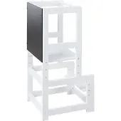 Roba Lernturm mit Tafel, 45 cm breit, 90 cm hoch, Küchenhelfer für Kinder