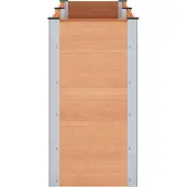 vidaXL Hochbeet Braun 200 x 50 x 91 cm WPC und Aluminium