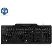 Cherry SECURE BOARD 1.0 BLK, Volle Größe (100%), Kabelgebunden, USB, Mechanischer Switch, QWERTY, Schwarz
