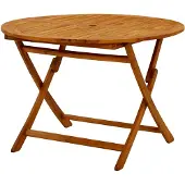Markenlos Klappbarer Gartentisch, 110 cm Massivholz Akazie