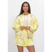 Studio Amaya Damen Jacken Fenna Bomber - Geel - Größe XL