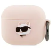 Karl Lagerfeld Silikon NFT Choupette Kopf 3D - Fall AirPods 3 (różowy)