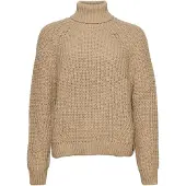 Superdry für Damen. W6110397A Lockerer Strickpullover mit Rollkragen beige (XS), Braun, Lässig, Acryl, Langarm