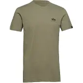 Alpha industries Basic Small Logo T-Shirt Herren Baumwolle grün, XL