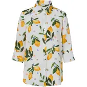 Marie Lund Leinenbluse Rihab in ecru gelb - 0043 | Gr.: 46