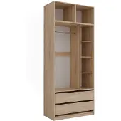 Vicco Kleiderschrank Elmo Sonoma 50 x 40 cm 3er Set, Model 61355