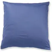 Doris Meyer Uni Interlock Jersey Bettwäsche Kissenbezug einzeln 80x80 cm | dunkelblau - blau