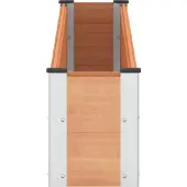 vidaXL Hochbeet Braun 200 x 30 x 36 cm WPC und Aluminium