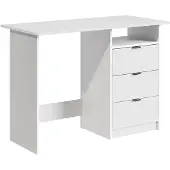 Vicco Schreibtisch Meiko Weiß 105 x 50 cm mit Schubladen, Model 59826