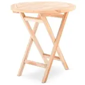 Raburg Gartentisch Teakholz 70 cm ø, Teakholz-Tisch,