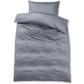 Doris Meyer Uni Interlock Jersey Bettwäsche 155x220 cm + 80x80 cm | anthrazit - grau