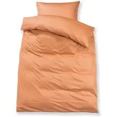 Doris Meyer Uni Interlock Jersey Bettwäsche 155x200 cm + 80x80 cm | terra - orange