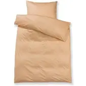 Doris Meyer Uni Interlock Jersey Bettwäsche 155x200 cm + 80x80 cm | apricot - orange