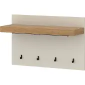 Die Möbelfundgrube Wandgarderobe Paneele Beige-Kaschmir - Eiche - 94 cm - NAXXAR