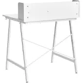 Beliani Zeichentisch Weiß Faserplatte 80 x 62 cm mit Neigbarer Tischplatte Verstellbar Modernes Design Homeoffice Schreibtisch Bürotisch