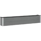 vidaXL Hochbeet Grau 200 x 30 x 36 cm WPC und Aluminium
