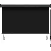 vidaXL Rollo Schwarz 60 x 250 cm Stoff und Aluminium