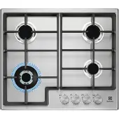 Electrolux EGS64362X, Edelstahl, Integriert, 60 cm, Gaskochfeld, Edelstahl, 4 Zone(n)