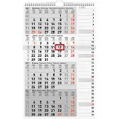 Sonstige Verlage rido 4-Monatskalender 2027 | grau, 300×490 mm