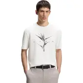 HUGO BOSS Relaxed-Fit T-Shirt aus Baumwolle mit Artwork und Logo Grösse XL