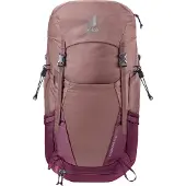 Deuter Futura Pro 34 SL, Oben, Wandern, Bergsteigen, Bordeaux, Unisex, Polyamid, Polyethersulfon (PES), Untere Tasche, Seitentasche