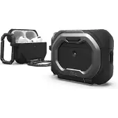 Urban Armor Gear Schutzhülle für AirPods Pro 3, UAG Monarch, Schwarz-Silbern