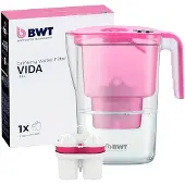 BWT Vida 2,6L, Pitcher-Wasserfilter, 2,6 l, Pink, Transparent