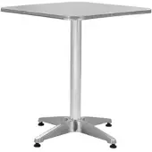 Furnicato Gartentisch Silbern 60x60x70 Cm Aluminium
