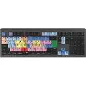 Logickeyboard LKB-MCOM4-A2M-FR - Kabelgebunden - USB - Scherenschalter - AZERTY - LED - Schwarz