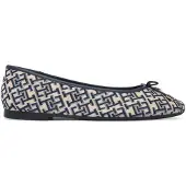 Tommy Hilfiger Ballerina "TH CHARM JACQUARD BALLERINA" Businessschuh, Schlupfschuh mit süßer Zierschleife
