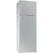 Smeg Kühl-Gefrierkombination FD32ES 306 l, silber, freistehend