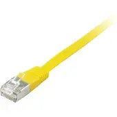 Equip Cat.6A U/FTP Flat Patchkabel, 10m, Gelb, 10 m, Cat6a, U/FTP (STP), RJ-45, RJ-45, Gelb