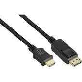 GOOD CONNECTIONS Anschlusskabel DisplayPort auf HDMI 3m,