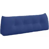 vidaXL Rückenkissen Polizeiblau 140 x 24 x 50 cm Samt