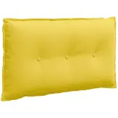 vidaXL Rückenkissen Helles Gelb 80 x 19 x 50 cm Stoff