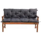 Mayaadi Home Gartenbankauflage Dunkelgrau 120x60x50 Bankauflage Bankkissen Sitzkissen Sitzpolster Auflage Sitzbank Sitzkissen