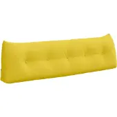 vidaXL Rückenkissen Helles Gelb 160 x 24 x 50 cm Stoff 42014537