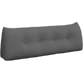 vidaXL Rückenkissen Dunkelgrau 140 x 24 x 50 cm Stoff 42014500