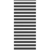 vidaXL Doppelrollo Schwarz 105x230 cm Stoffbreite 100,9 cm Polyester