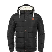 Blend BHFrederico Herren Winterjacke Steppjacke warme Jacke gefüttert mit Kapuze Kordelzug Eingrifftaschen Regular fit