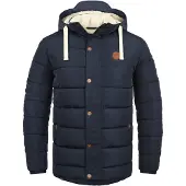 Blend BHFrederic Herren Winterjacke Steppjacke Jacke gefüttert mit abnehmbarer Kapuze Kordelzug Knöpfen Eingrifftaschen Regular fit