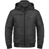 Blend BHBoris Herren Winterjacke Steppjacke Jacke gefüttert mit abnehmbarer Kapuze Reißverschlusstaschen Regular fit