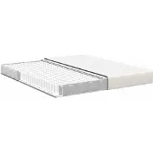 vidaXL Bettmatratze mit Matratze Creme 180 x 200 cm Stoff