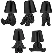 Luxus - Bins Brother Tischlampe - Schwarz - Set van 5